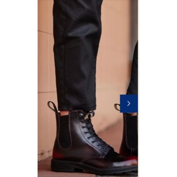 Blundstone Unisex 2220 Bordeaux Leather Lace Up Gore Boot US W 7 - Picture 1 of 16